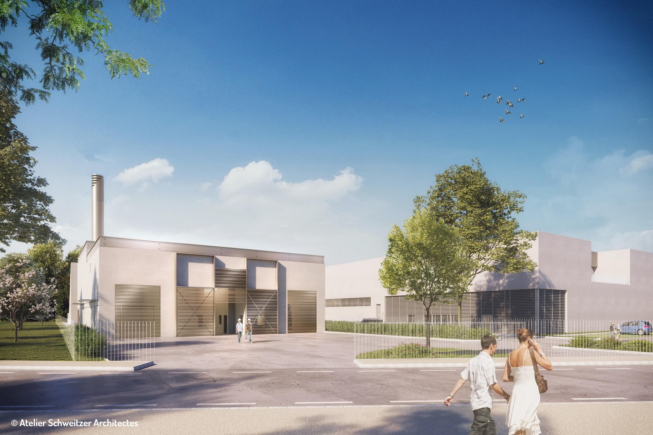 Chaufferie biomasse de Mérignac Centre – Projet d’insertion dans le paysage