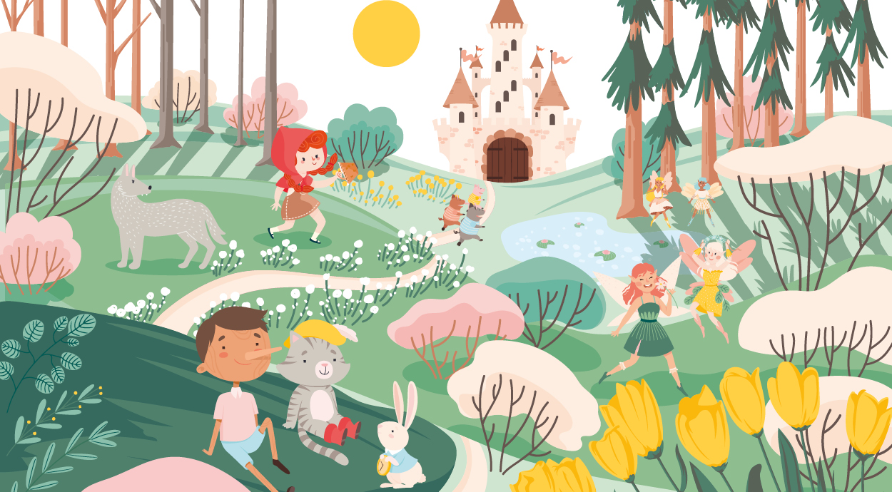 Les enfants au pays des contes