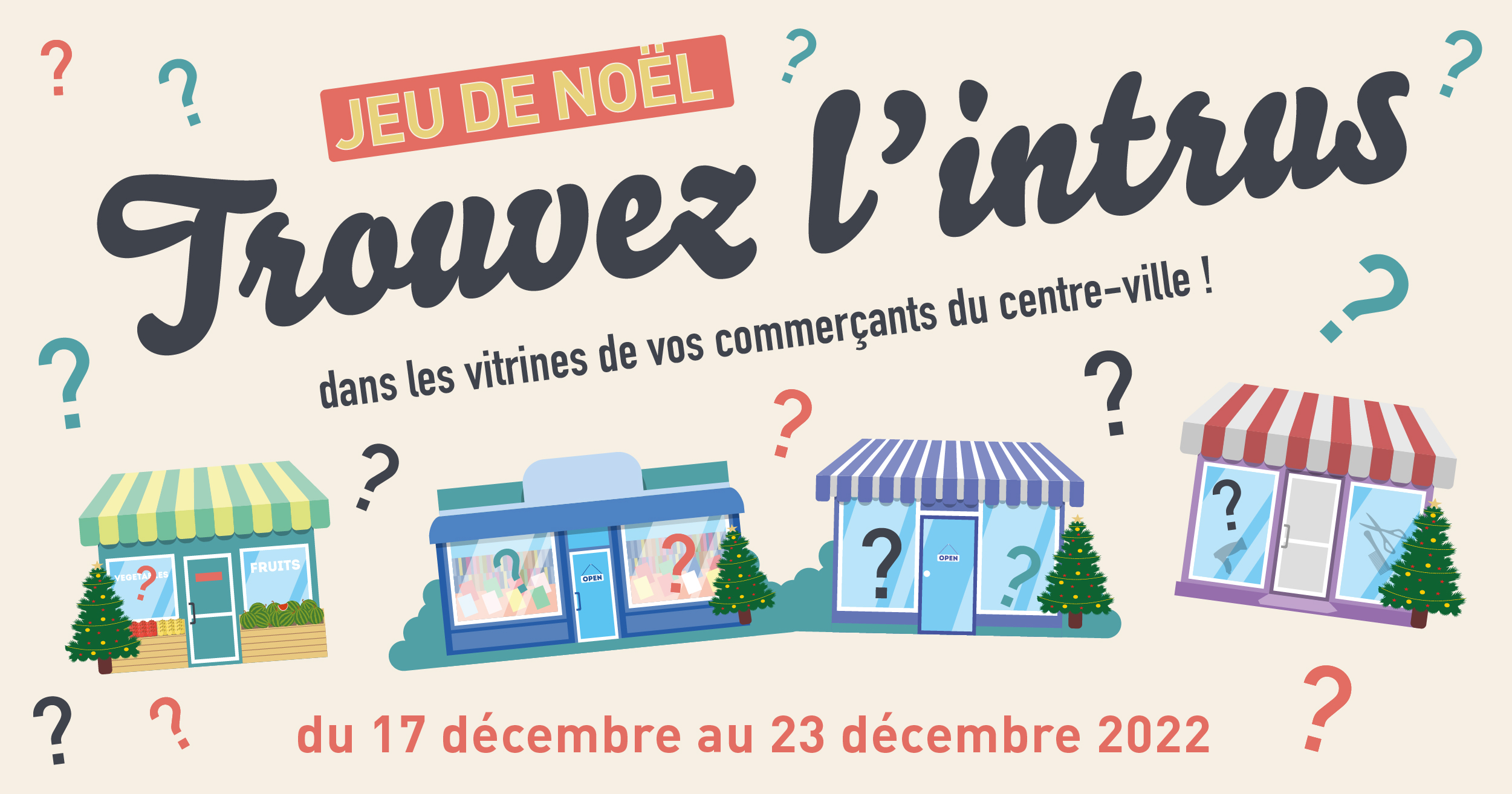 Trouvez l’intrus chez vos commerçants du centre-ville !