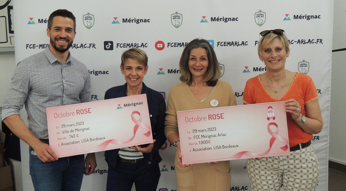 La ville de Mérignac soutient la lutte contre le cancer du sein 