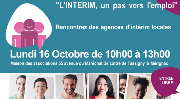 Affiche donnant les informations pour le Forum. En bas de l'affiche, on peut voir des photos de personnes en train de sourire. 