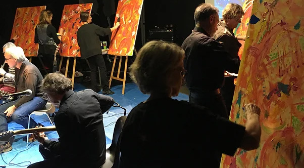 Performance artistique et musicale en live