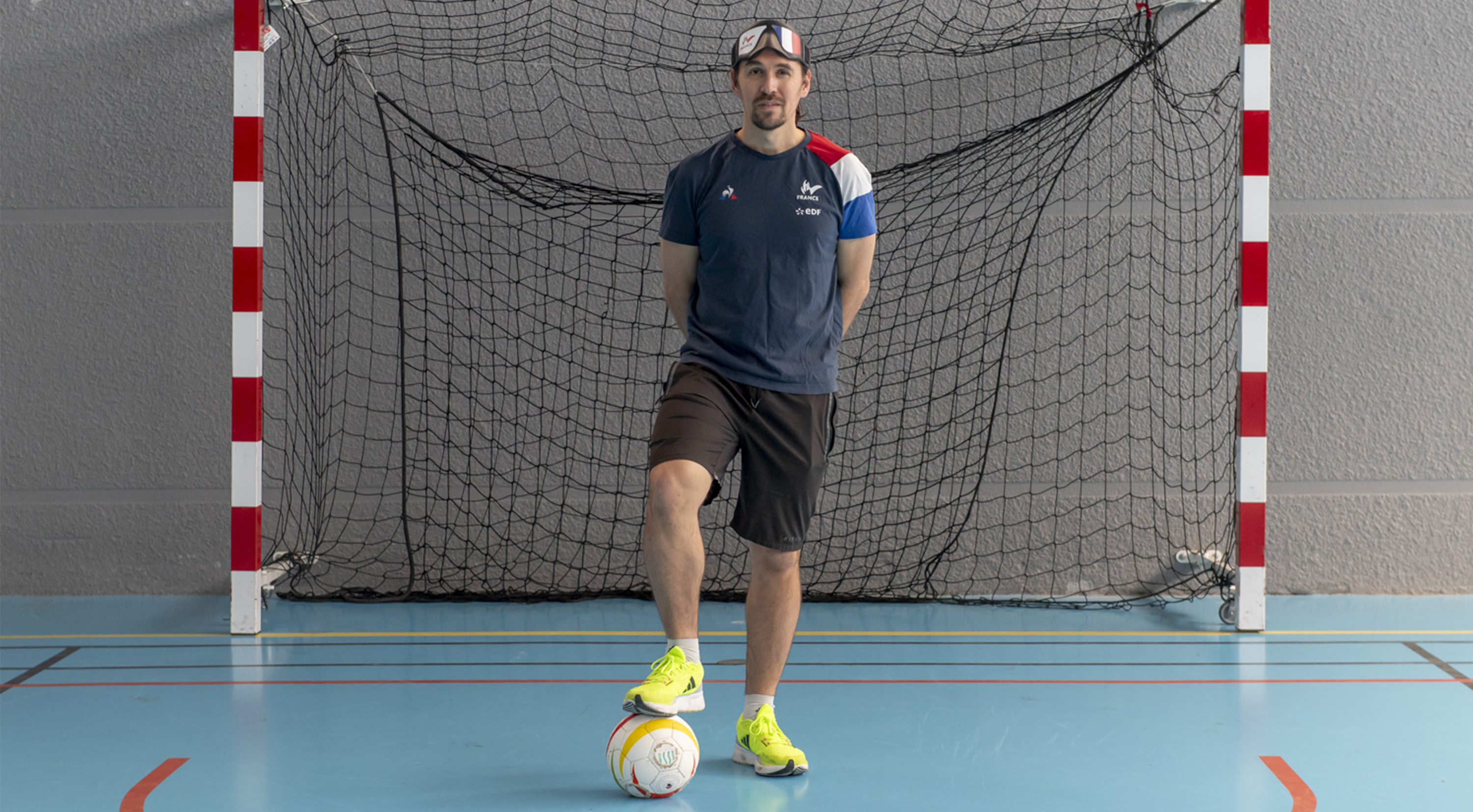 Portrait de Frédéric Villeroux, champion de cécifoot