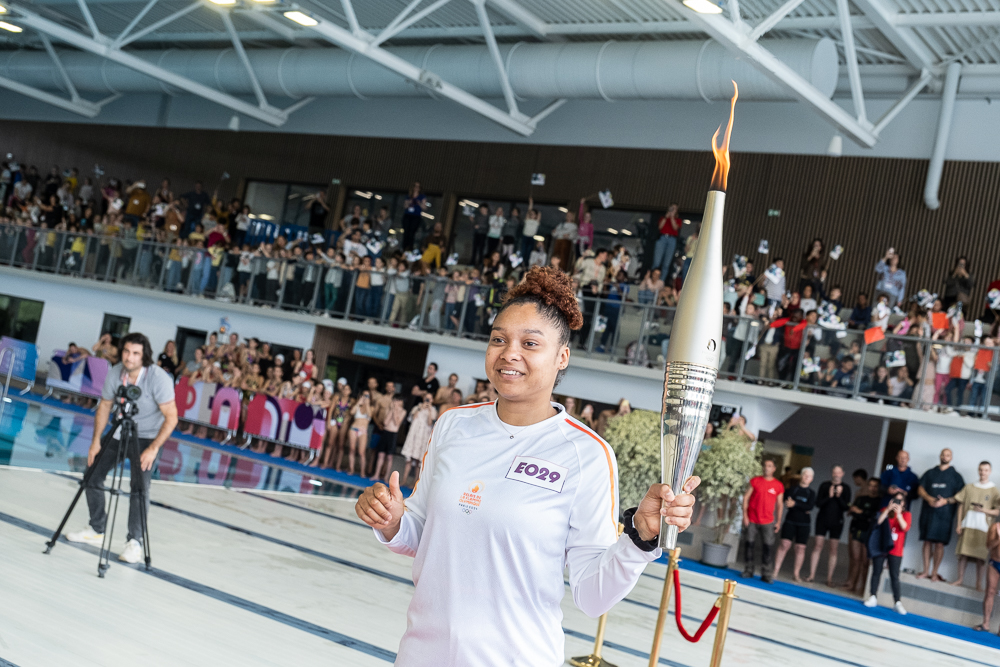 Passage de la Flamme olympique à Mérignac