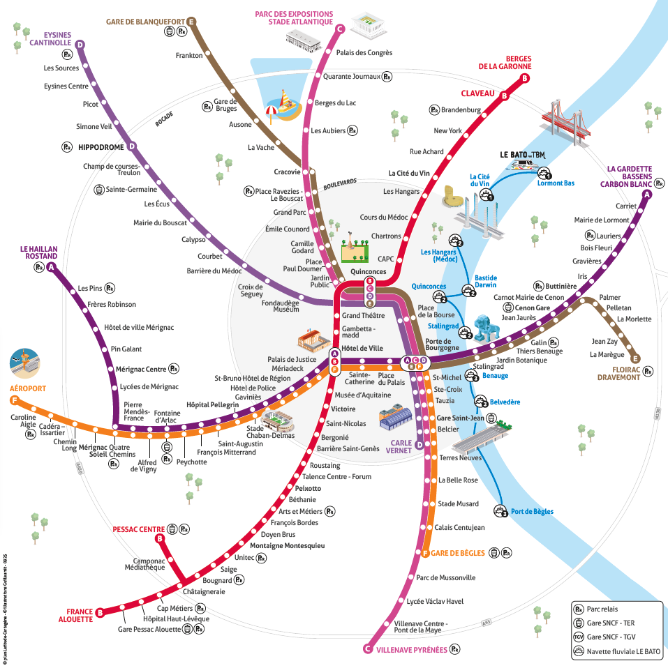  Nouveau plan des lignes de tramway