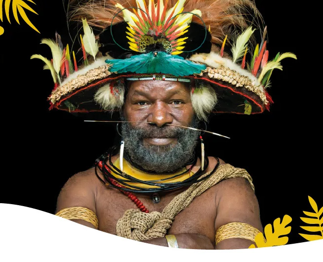 Rencontre avec un chef Papou