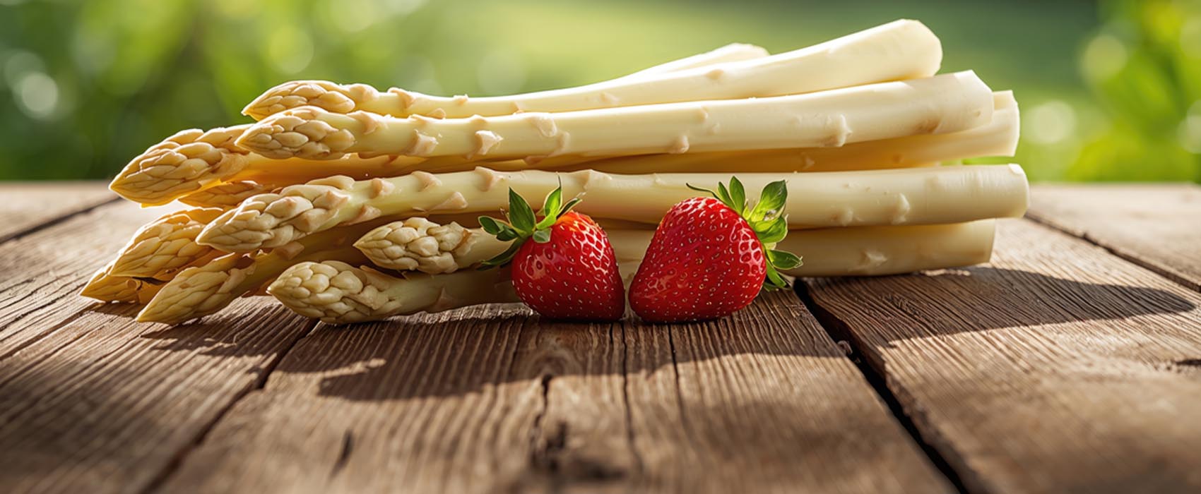 fraises et asperges