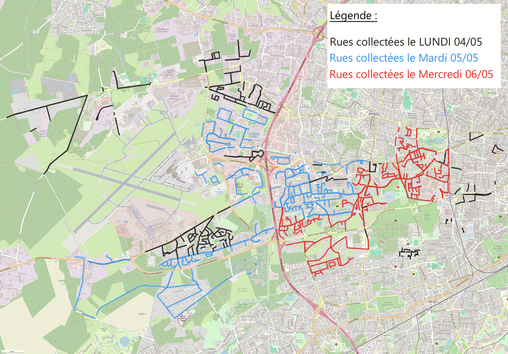 Carte secteurs collectés déchets