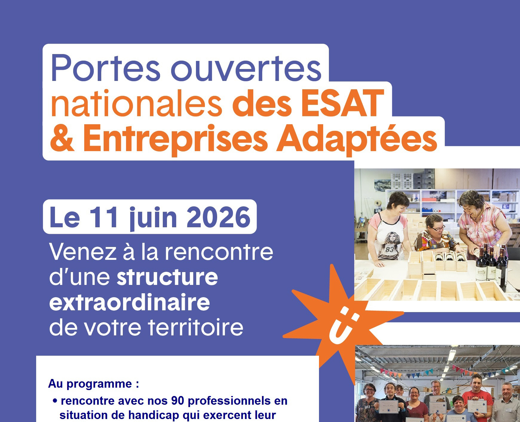 Portes ouvertes nationales des ESAT et entreprises adaptées