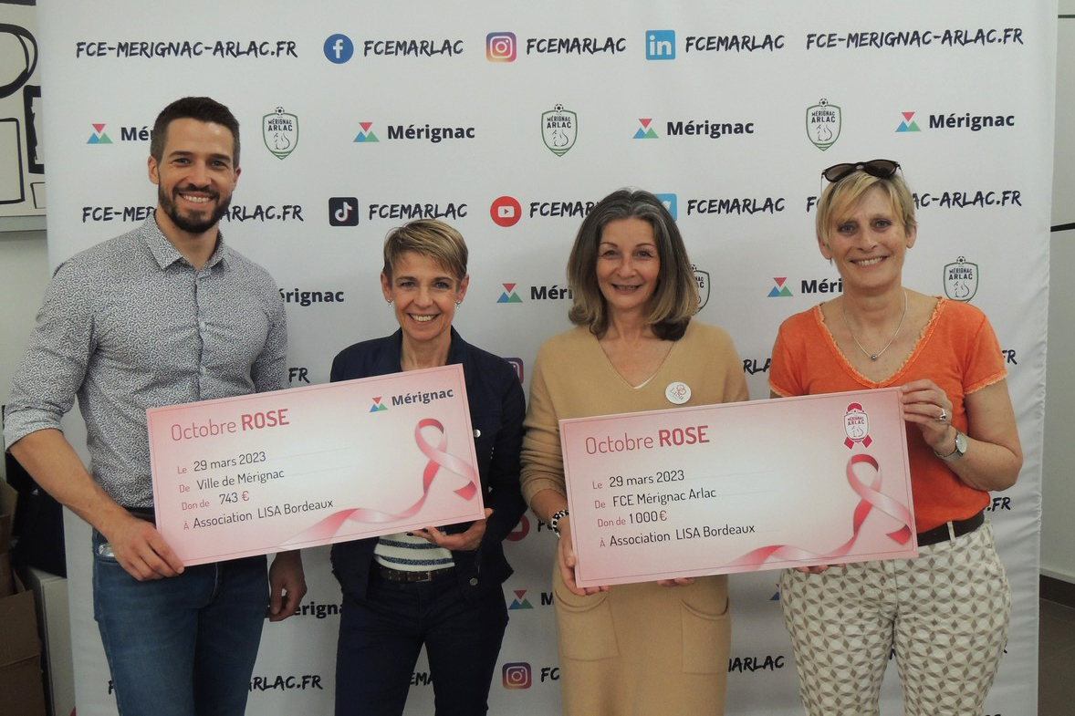 La ville de Mérignac soutient la lutte contre le cancer du sein 