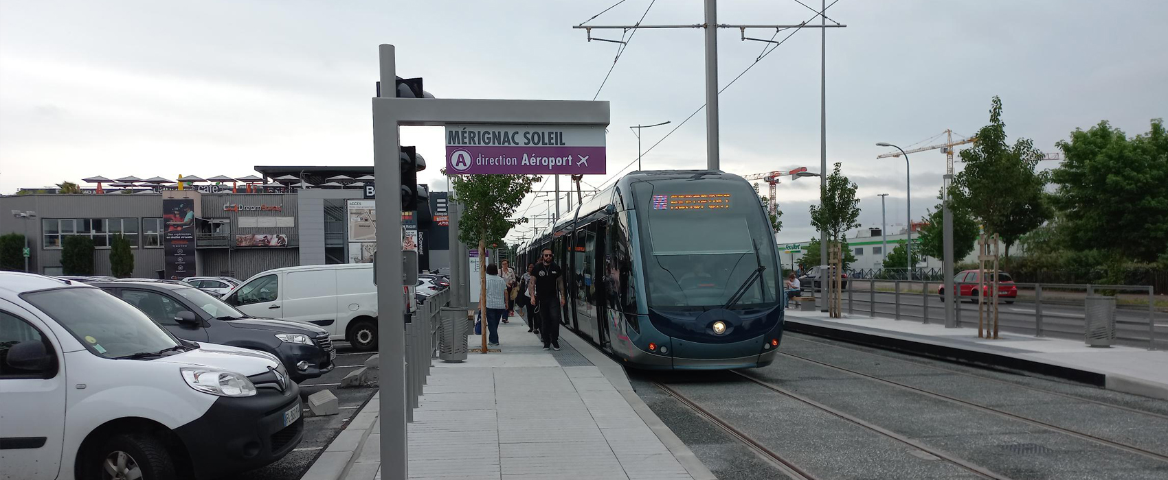 Station de tram Mérignac Soleil