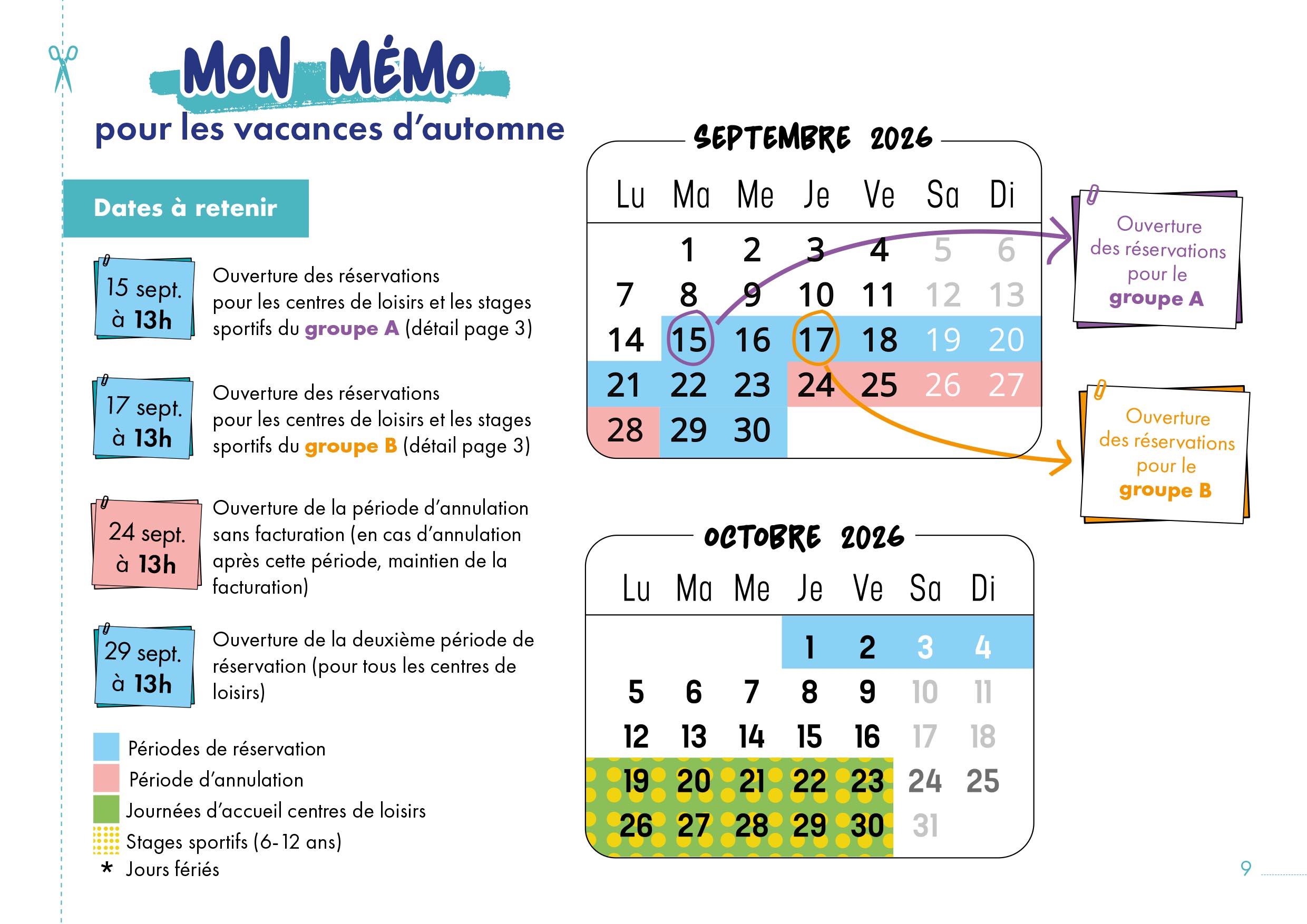 memo alsh automne 2026