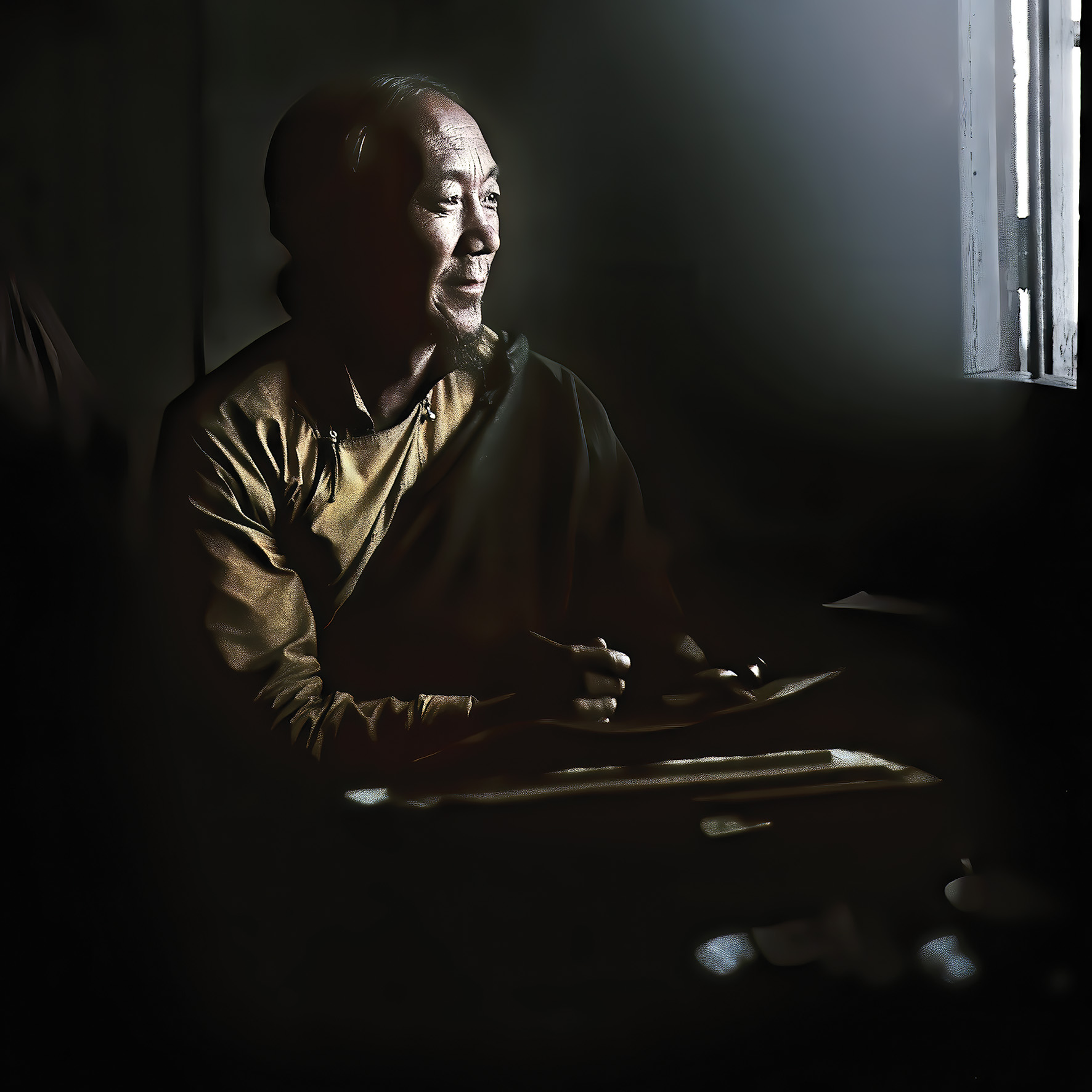 Matthieu Ricard dans la lumière